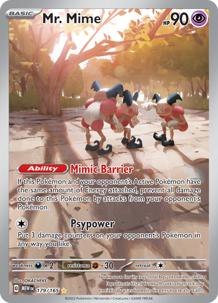 Mr. Mime (179/165) [Scarlet & Violet: 151] (Display Case)