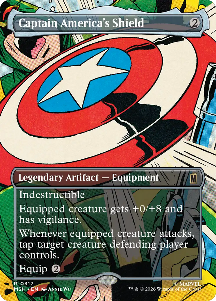 Captain America's Shield (Borderless) (0317) [Marvel Super Heroes] (Display Case)
