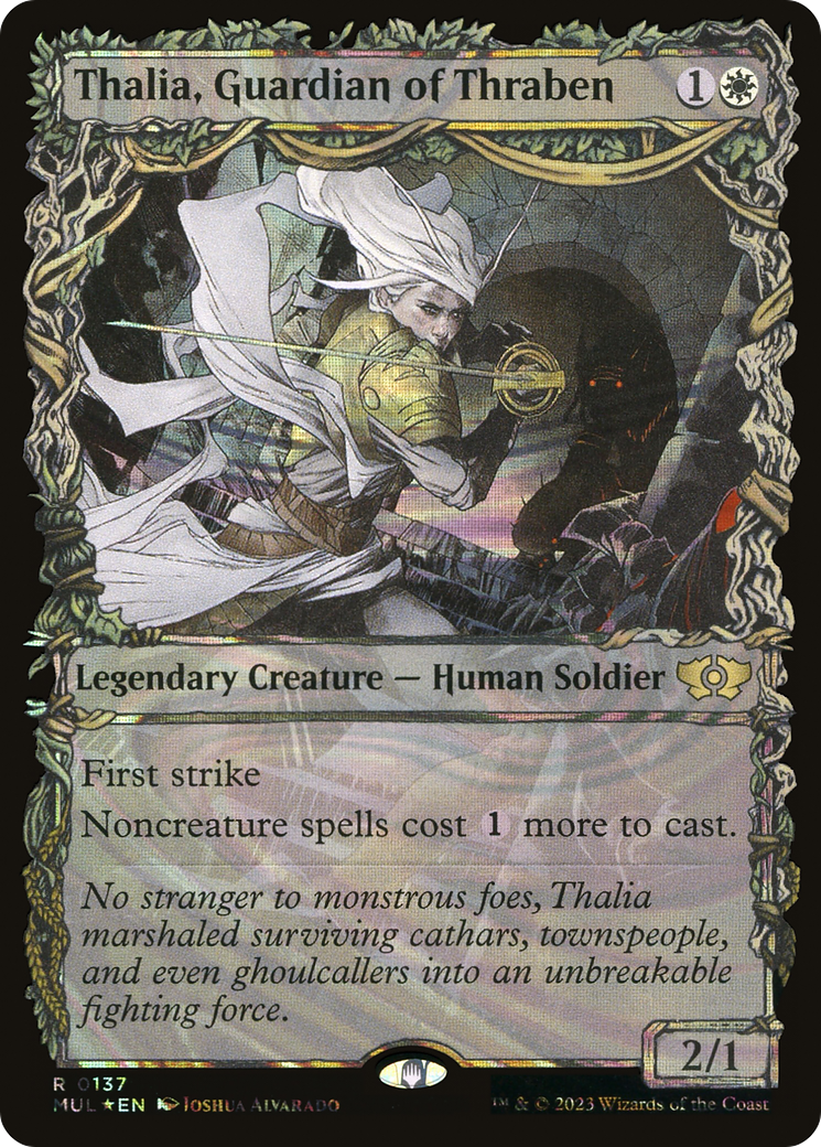 Thalia, Guardian of Thraben (Halo Foil) [Multiverse Legends] (Display Case)