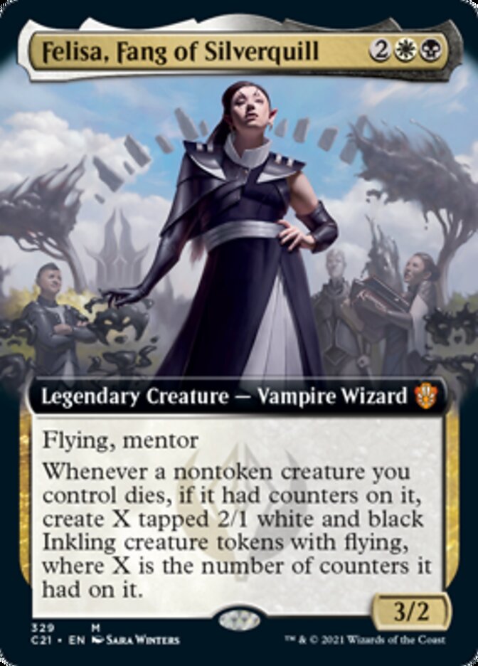 Felisa, Fang of Silverquill (Extended Art) [Commander 2021] (Display Case)