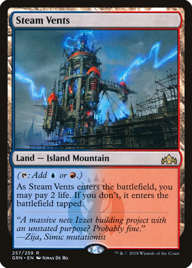 Steam Vents [Guilds of Ravnica] (Display Case)
