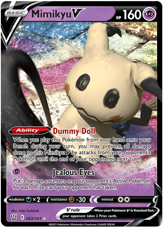 Mimikyu V (062/163) [Sword & Shield: Battle Styles] (Display Case)