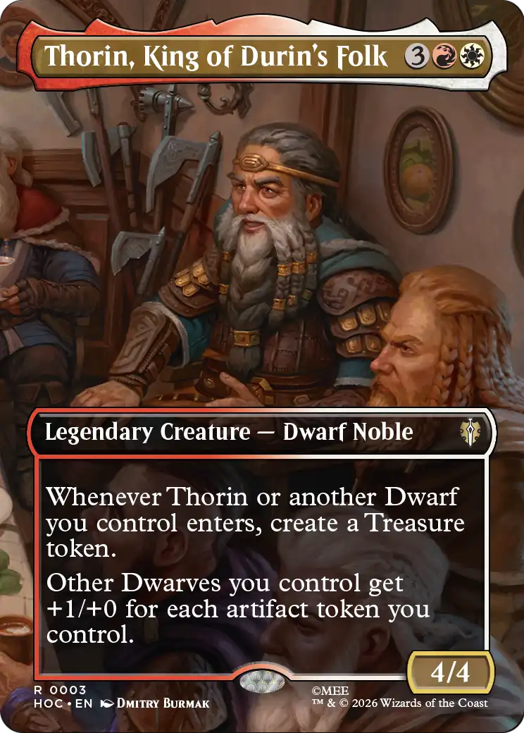 Thorin, King of Durin's Folk (Borderless) [The Hobbit: Eternal-Legal] (Display Case)