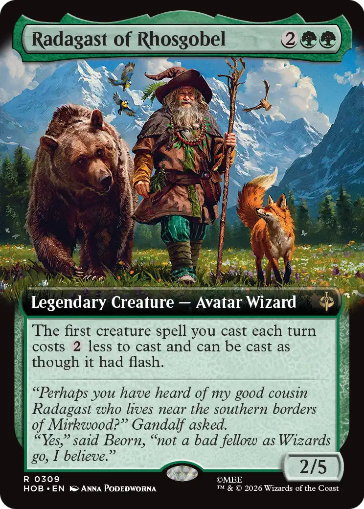 Radagast of Rhosgobel (Extended Art) [The Hobbit] (Display Case)
