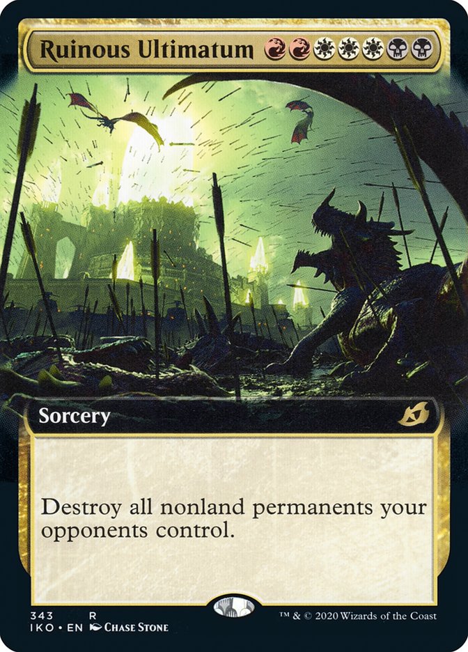Ruinous Ultimatum (Extended Art) [Ikoria: Lair of Behemoths] (Display Case)
