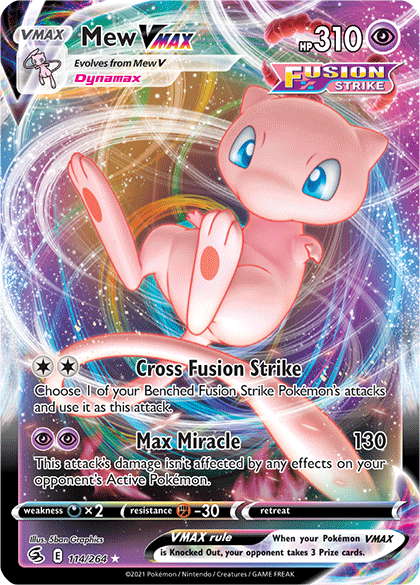 Mew VMAX (114/264) [Sword & Shield: Fusion Strike] (Display Case)