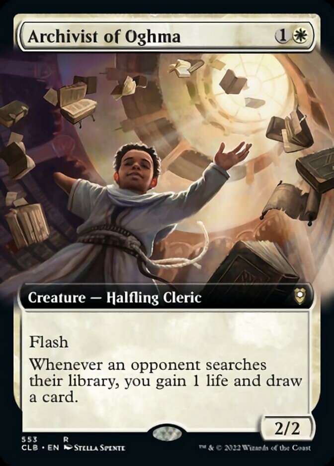 Archivist of Oghma (Extended Art) [Commander Legends: Battle for Baldur's Gate] (Display Case)