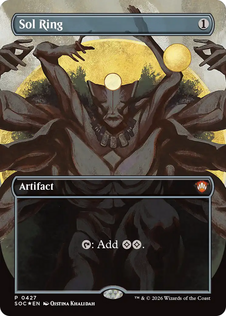 Sol Ring (Borderless) [Secrets of Strixhaven Commander] (Display Case)