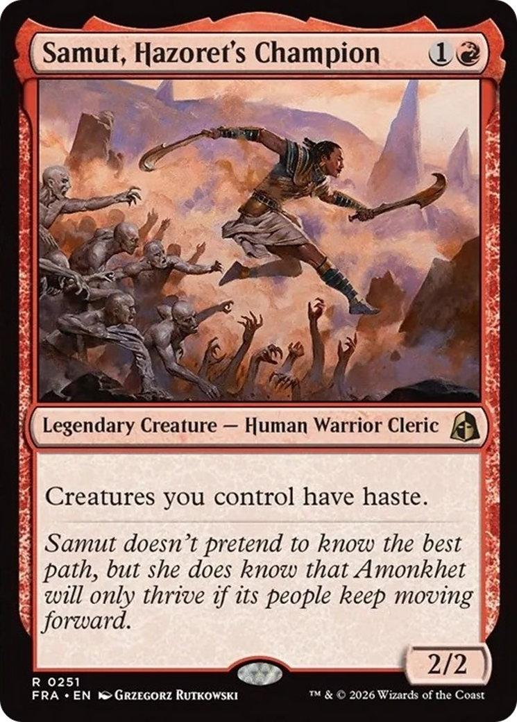 Samut, Hazoret's Champion [Reality Fracture] (Display Case)