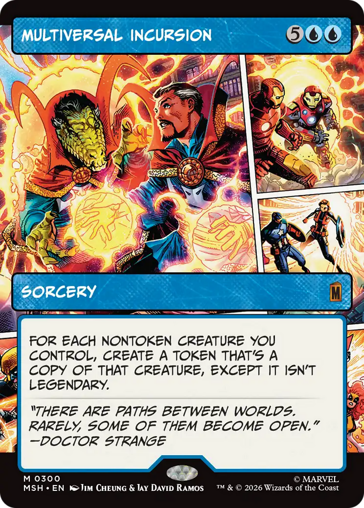 Multiversal Incursion (Borderless) [Marvel Super Heroes] (Display Case)