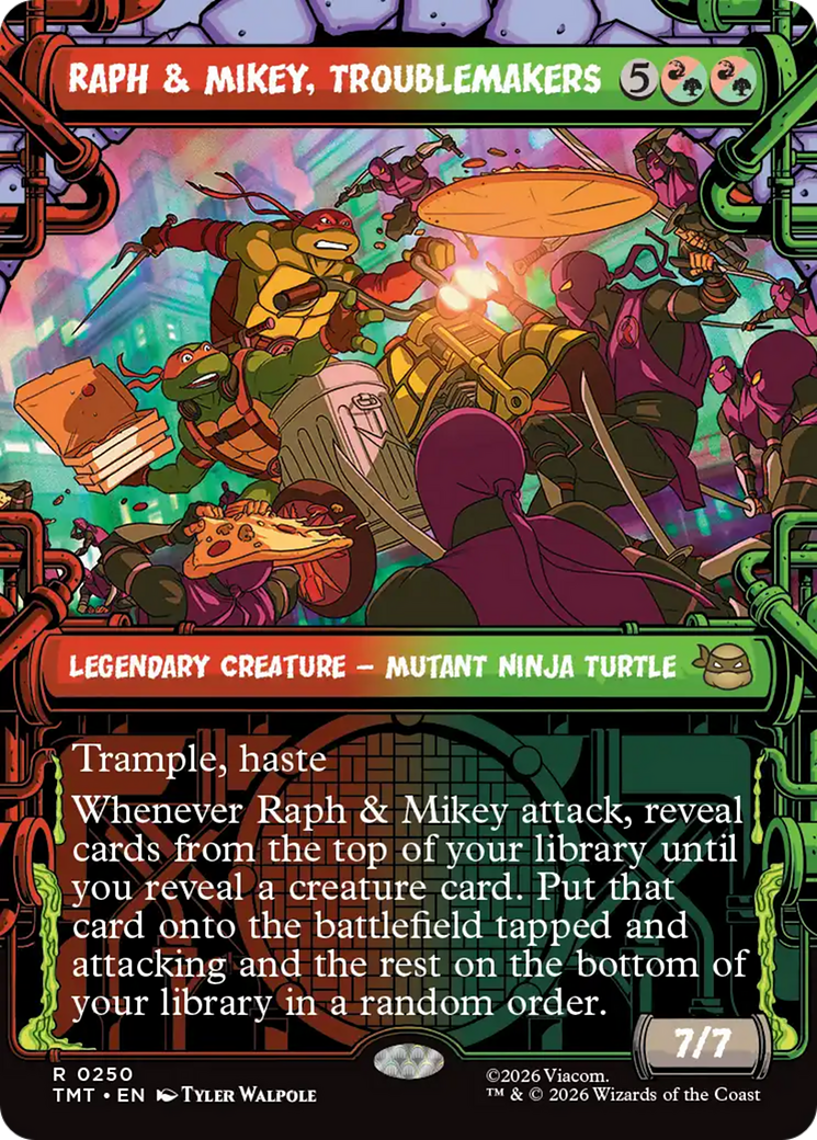 Raph & Mikey, Troublemakers (Showcase) [Teenage Mutant Ninja Turtles] (Display Case)